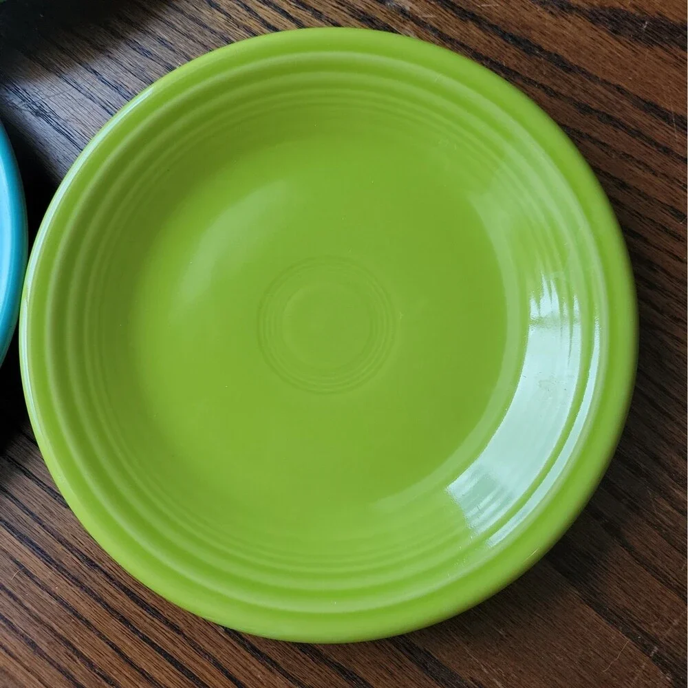 Vtg Fiestaware Salad Plates Set Of 4 Homer Laughlin 7.25 inch Assorted Colors